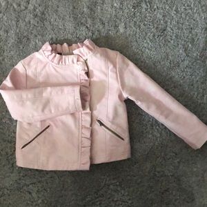 Toddler faux leather jacket